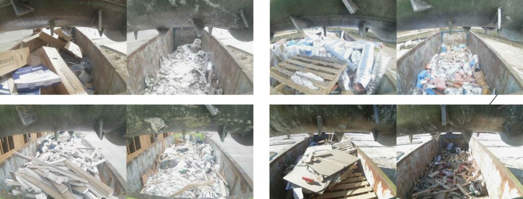 A photo of high construction dumpster compaction in houston.